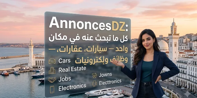AnnoncesDZ: كل ما تبحث عنه في مكان واحد — سيارات، عقارات، وظائف وإلكترونيات
