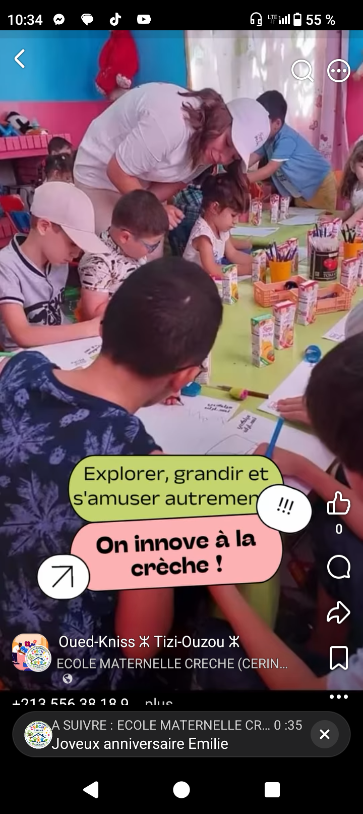 Crèche & ecole maternelle cerine Tizi ouzou